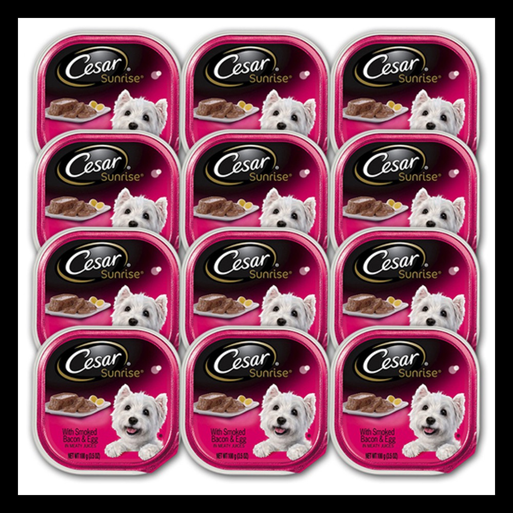 Cesar Classics Smoked Bacon & Egg 12Pack (100grams per can) | Shopee ...