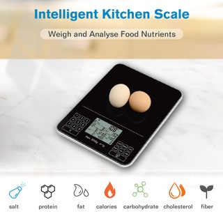 Ataller Digital Kitchen Scale 5KG Nutrition Scale Smart Food Calories  Protein Carbohydrate Grams Ounces For Baking Cooking