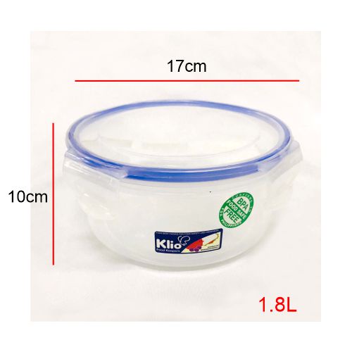Klio Snap Lock Round Stack Food Keeper Silicon Sealed Container Leak ...