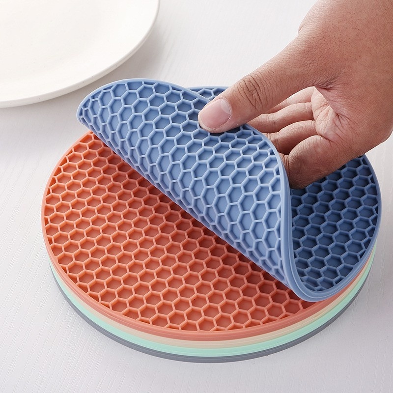 Heat Resistant Placemat Silicone Mat Nonslip Pot Holder Table Mat