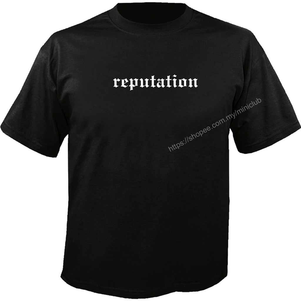 TAYLOR SWIFT - REPUTATION REP LOGO Custom Tshirt BLACK COLOR (S-3XL ...