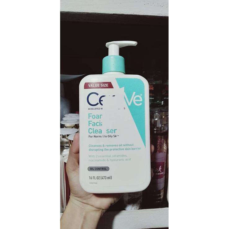 CeraVe Foaming Face Cleanser Fragrance Free Face Wash with Hyaluronic