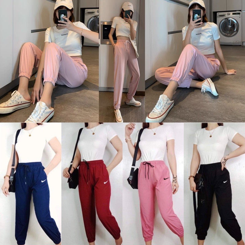 WOMEN DRAPE JOGGER TROUSERS