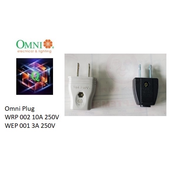 Omni Plug White Black WRP002 WEP001 | Shopee Philippines