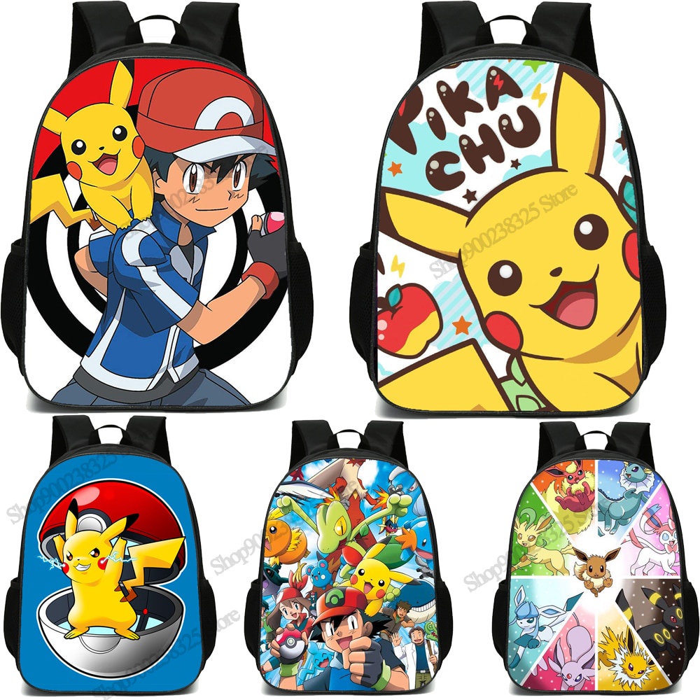 pokemon school bag for teenagers boys girls kids personized pikachu ash ...