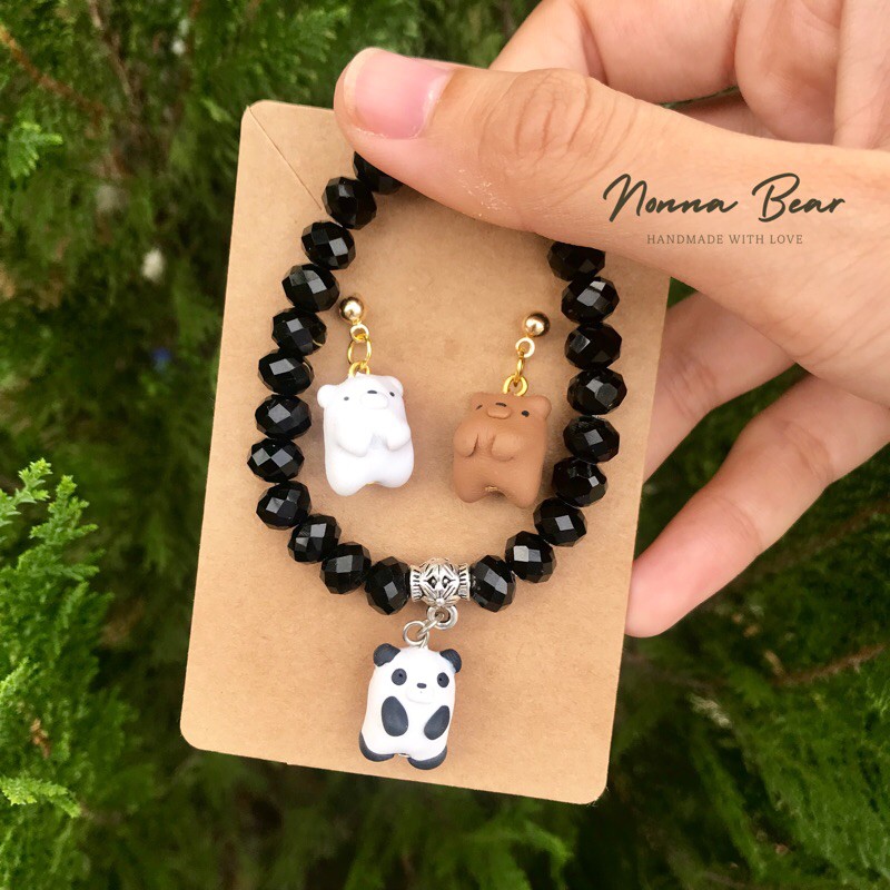 we bare bears trio bracelet set – FairyCatJewelry