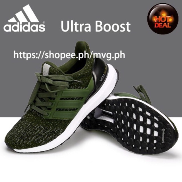 Adidas ultra boost in army cheap green