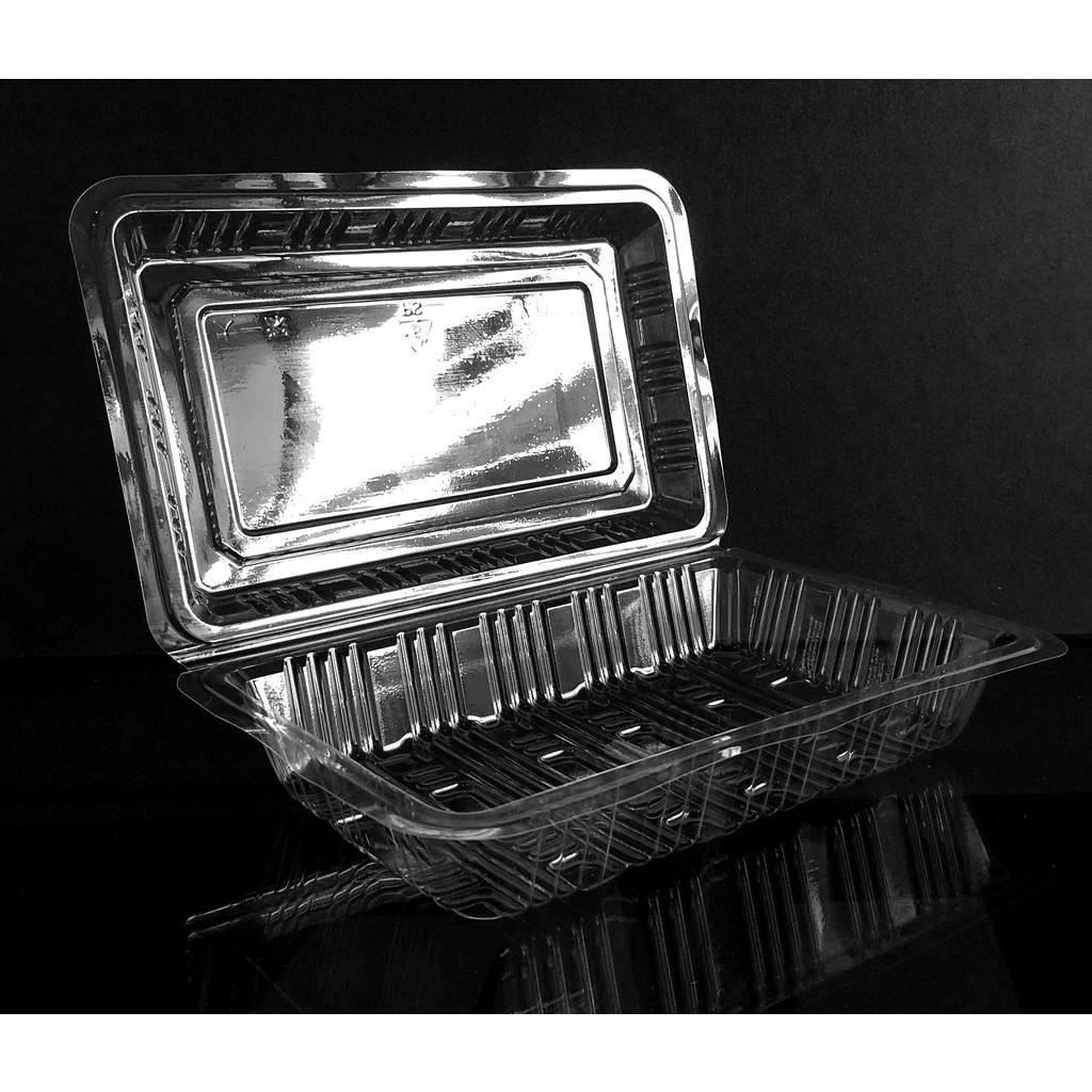 10 pcs. Clear CLAMSHELL FOOD CONTAINER 7x4.8x2.7” YJ004 Shopee