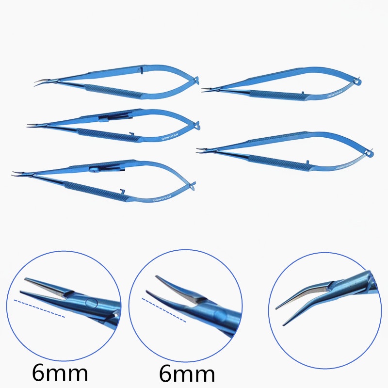 Ophthalmic Instrument Castroviejo Needle Holders Titanium Mm Tip Ophthalmic Needle Holder