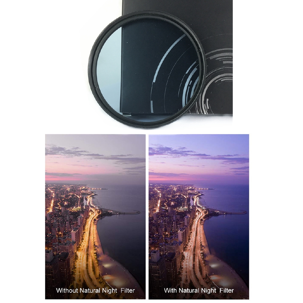 Natural Pure Clear Night Clearsky Glass Lens Filter for Canon | Shopee ...