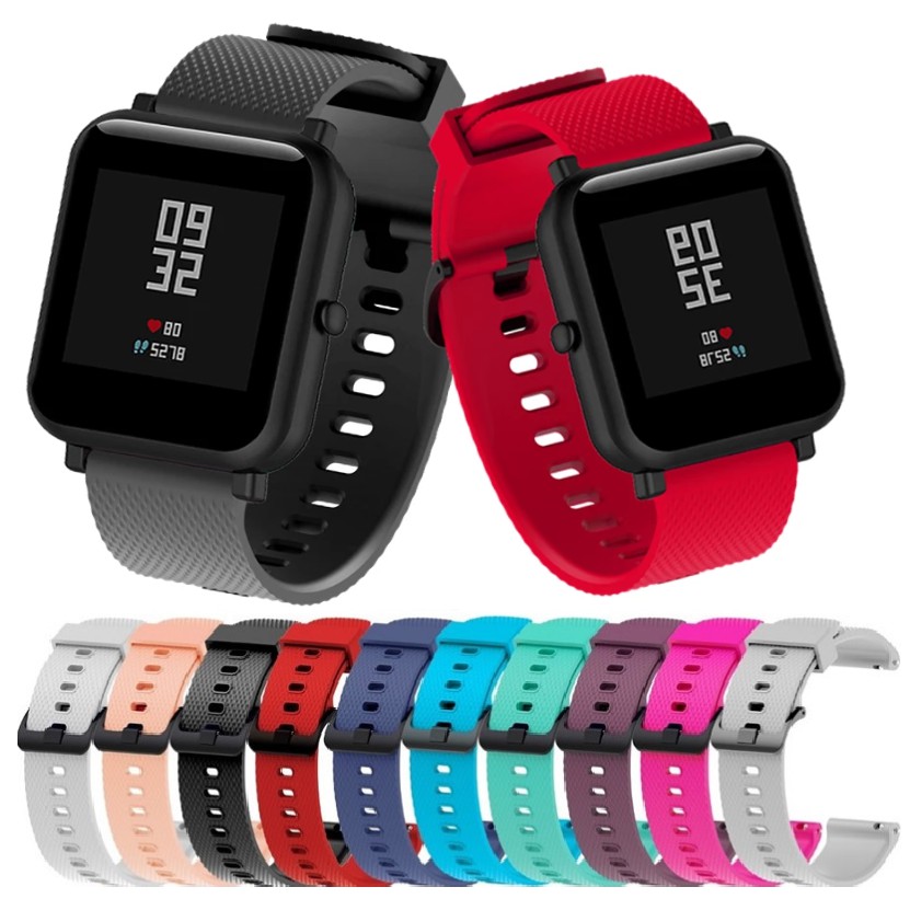 Amazfit GTS 2 Strap Amazfit GTS 2 mini GTS Amazfit BIP U BIP lite Amazfit bip u Amazfit GTR 2 Garmin forerunner 245 Garmin venu sq Garmin vivoactive 3 Huawei watch GT 2 42mm Soft Silicone Straps Shope...