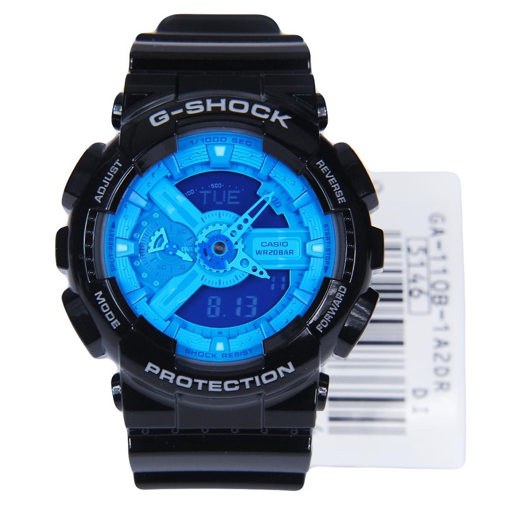 G shock watch blue clearance and black