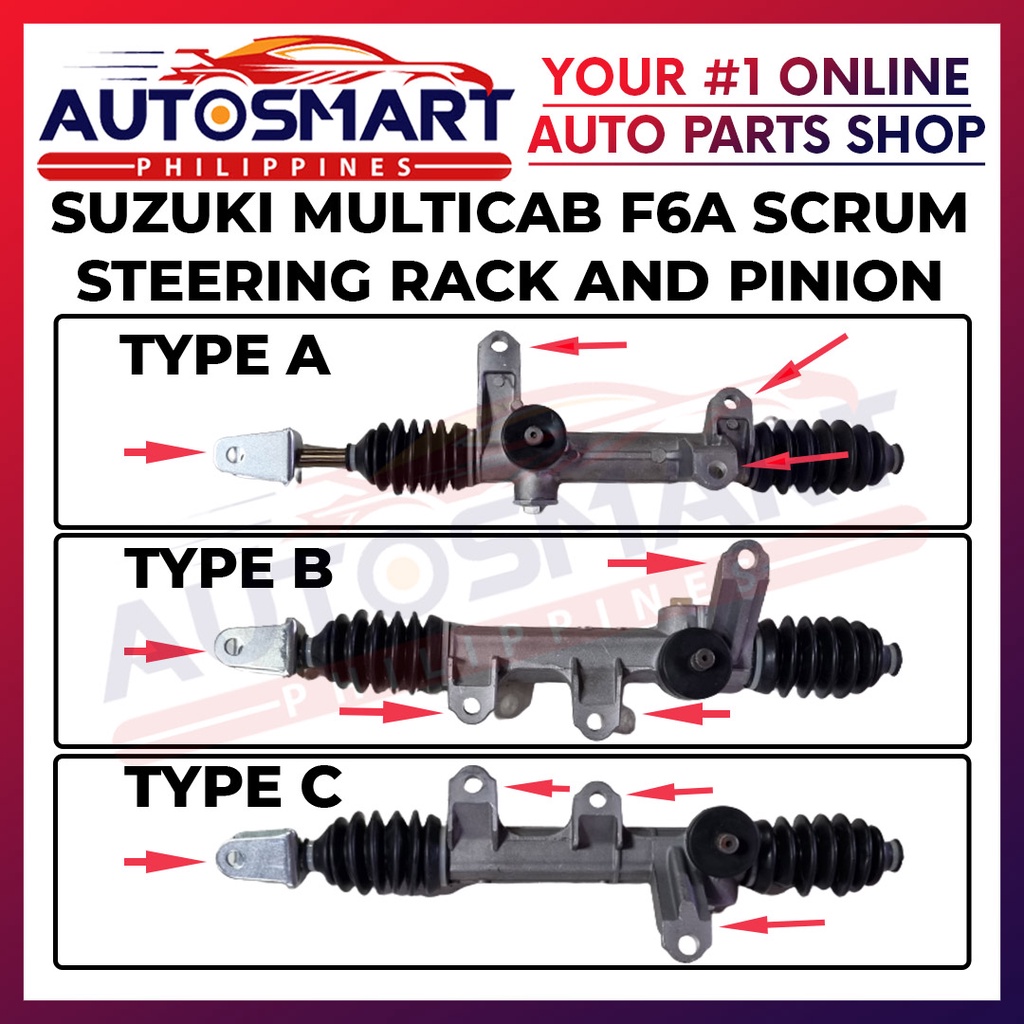 Suzuki Multicab F6A Scrum Steering Rack and Pinion | Shopee Philippines