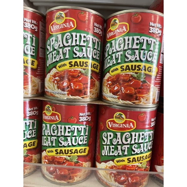 Virginia Spaghetti Meat Sauce With Sausage 380 Grams Shopee Philippines