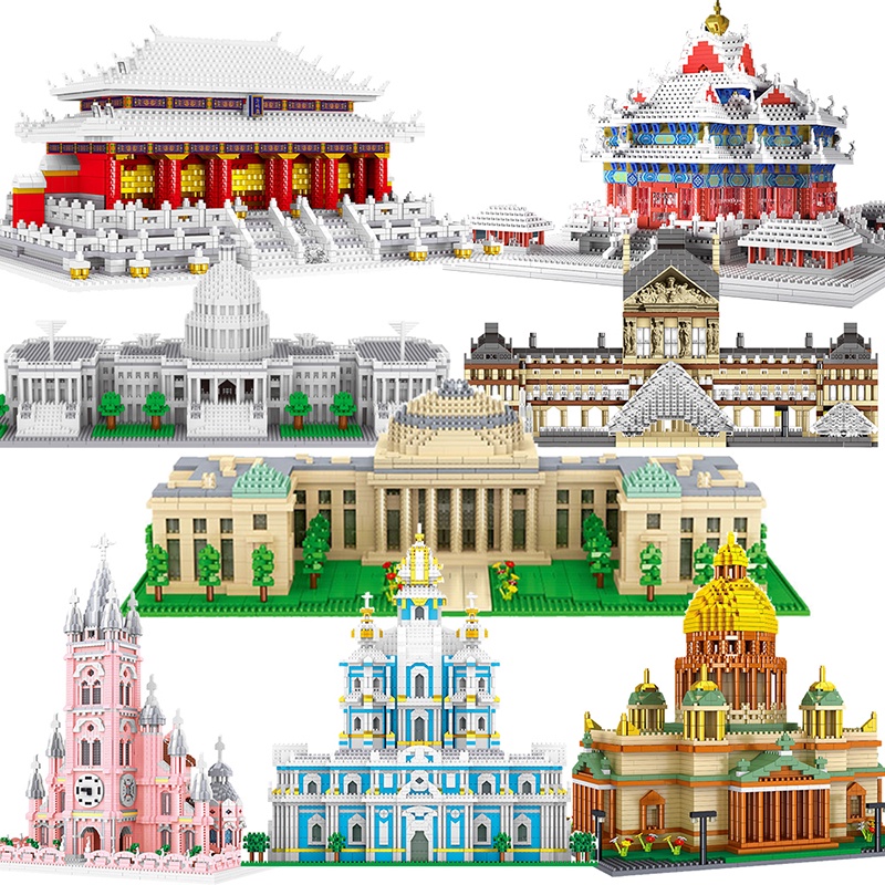Mini Blocks Architecture Model Building Kit Capital Paris Eiffel Tower ...
