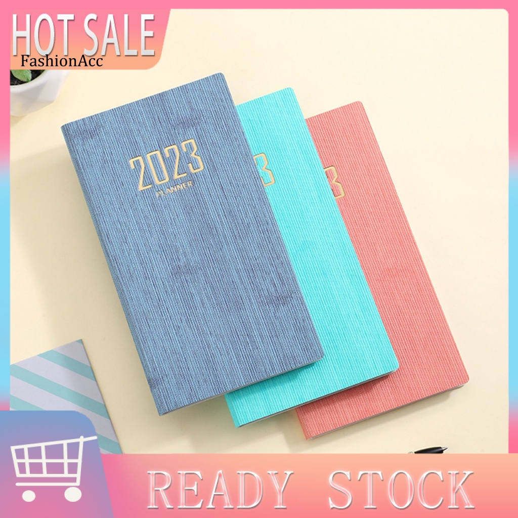 FHC* Calendar Notepad 2023 A6 Mini Agenda Planner Notebook Delicate