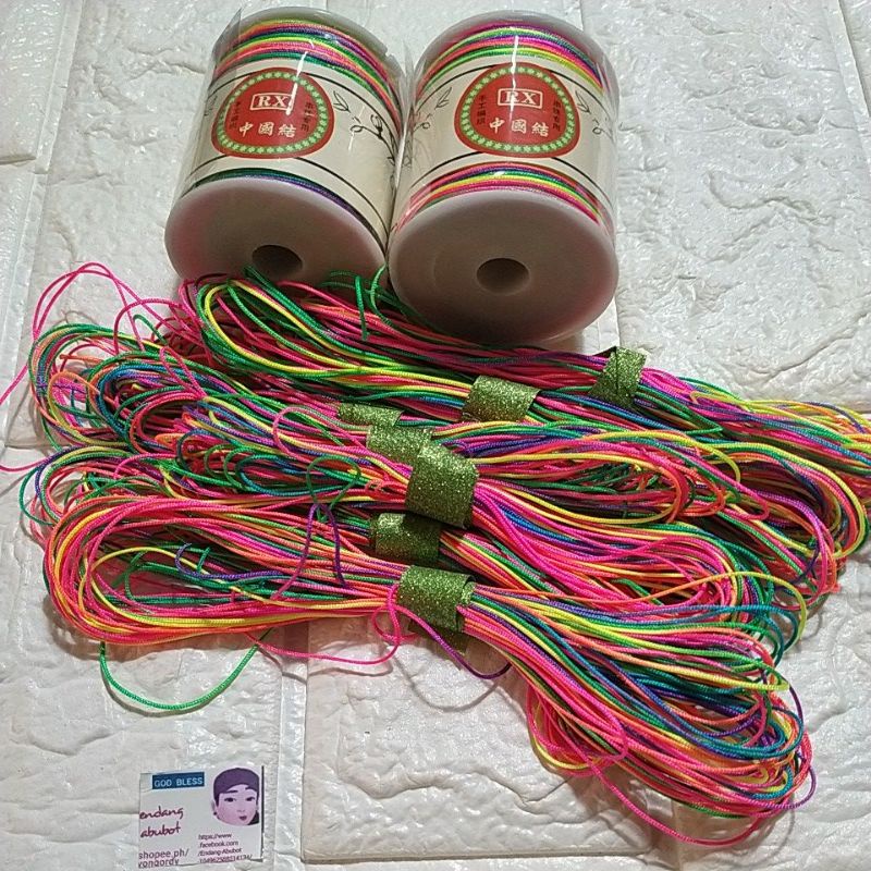 string/cord for bracelet /anklet 0.5mm | Shopee Philippines