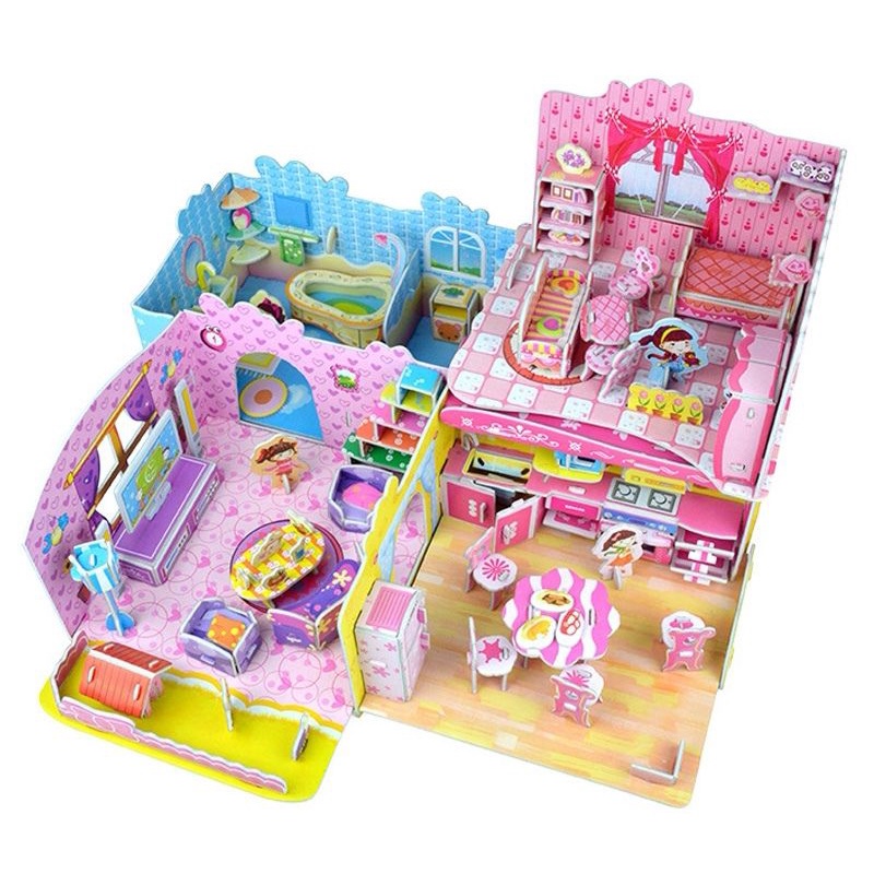 Diy 3D puzzles children's educational toys diy manual assembly model ...