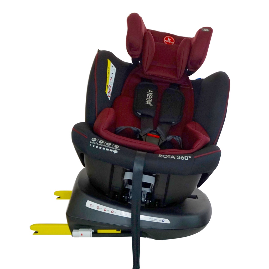 Akeeva 360 Rotate Isofix Carseat w latch and side impact protection Rota 360 W ICC