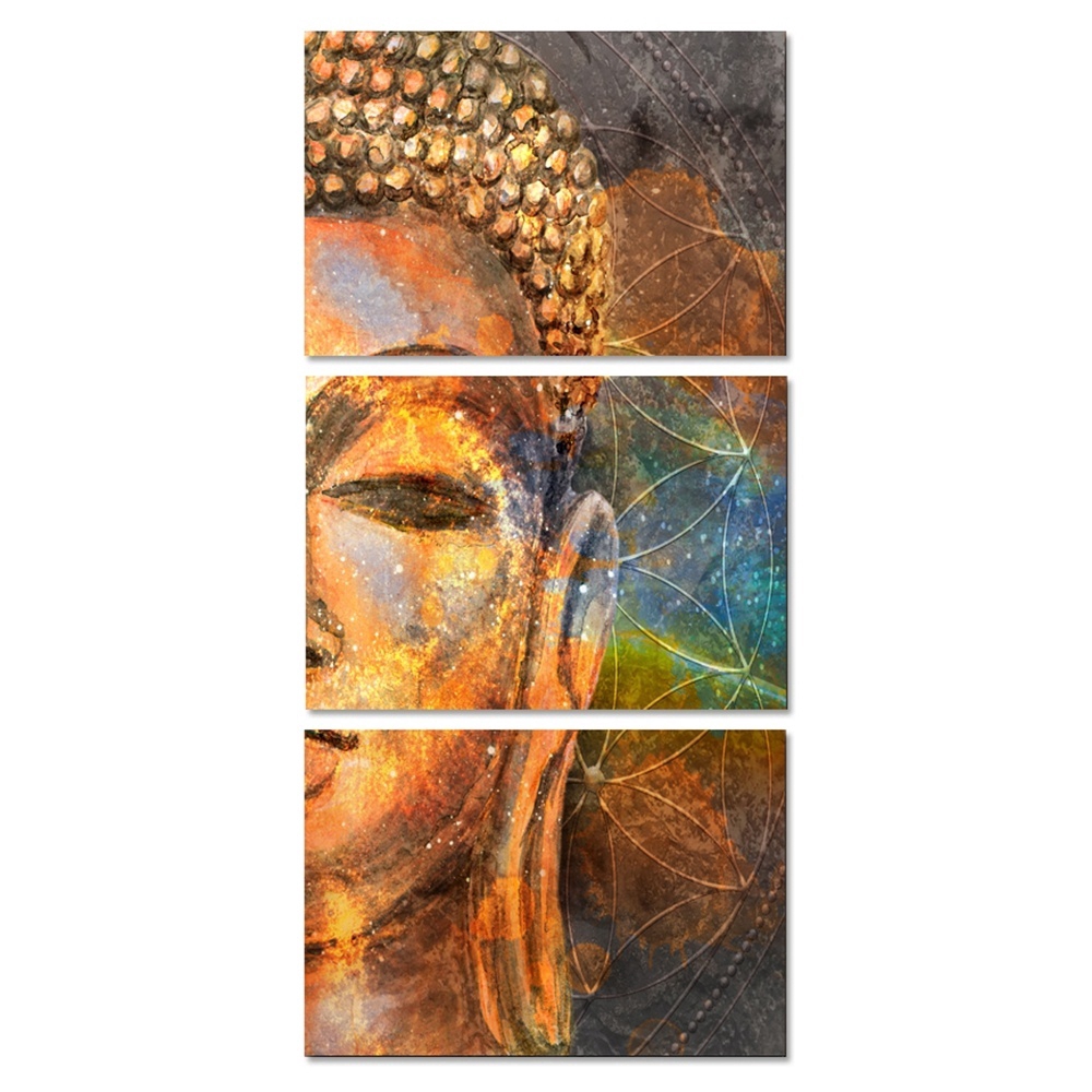 Unframed Canvas Pictures HD Prints Home Wall Art Decor 3 Pieces Buddha ...