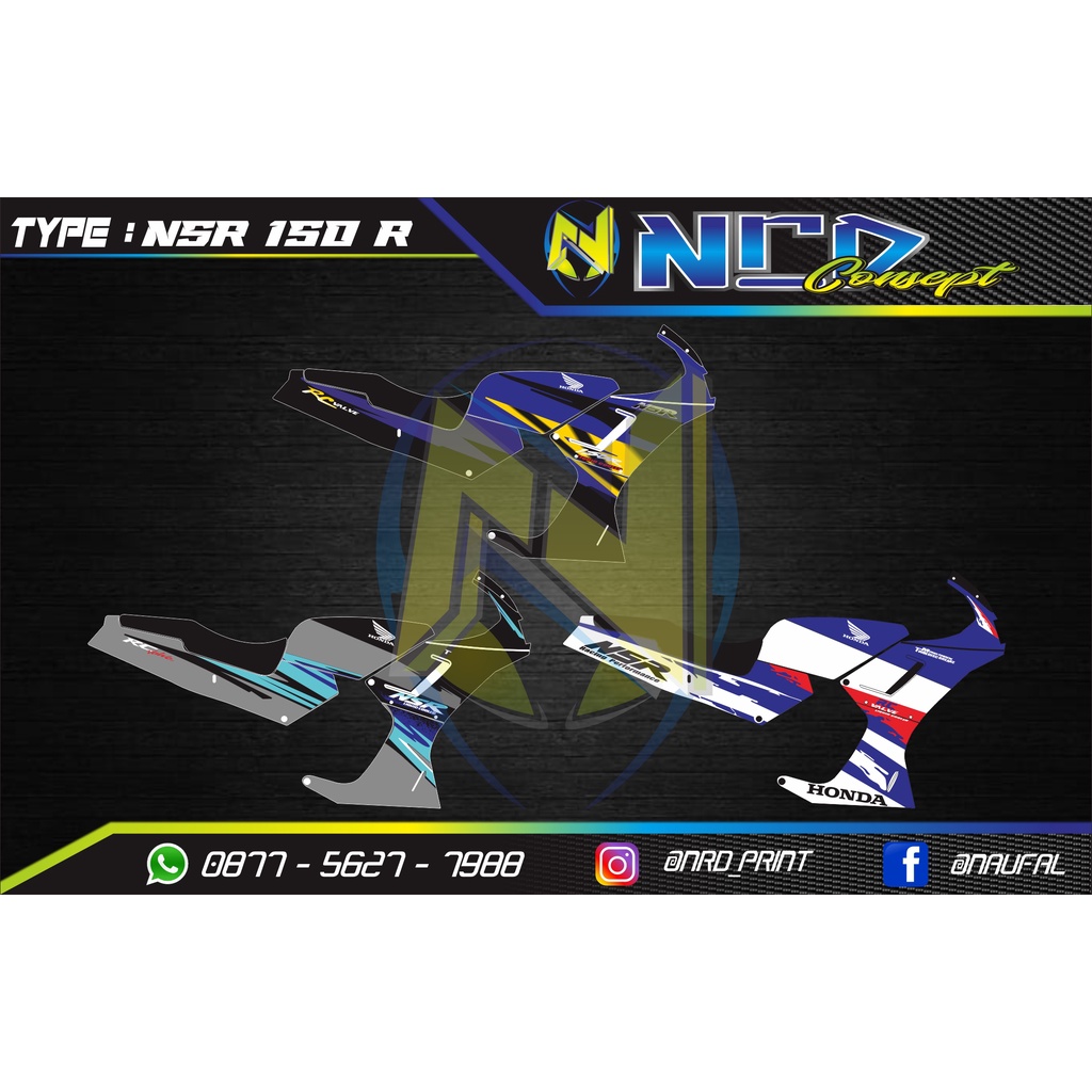 REPLIKA HONDA NSR 150 ORIGINAL REPLICA OR CUSTOM STRIPING STICKER ...