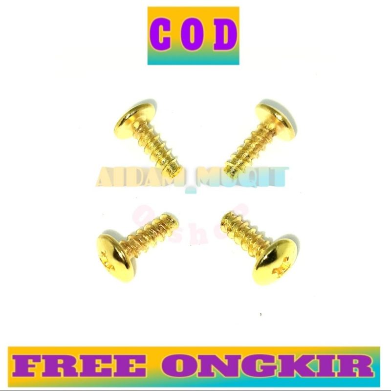 Package Of 20pcs HONDA MATIC BODY Bolts 4x12 BEAT VARIO Tojiro GOLD