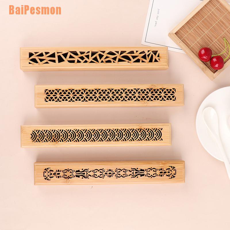 Handcrafted Wooden Incense Stick Holder & Ash Catcher Box - Carved Joss Stick Tower