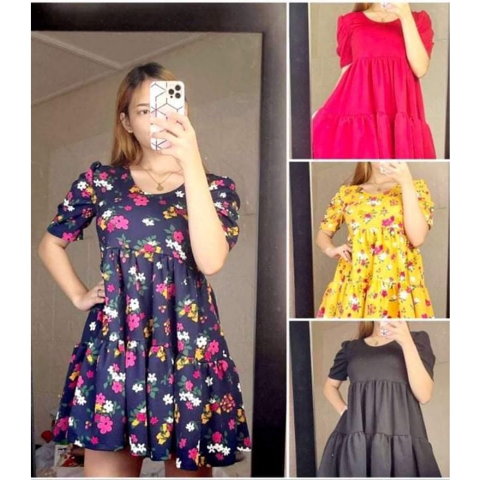 BABY DOLL PUFF DRESS FOR WOMEN ACTUAL PICTURE Shopee Philippines