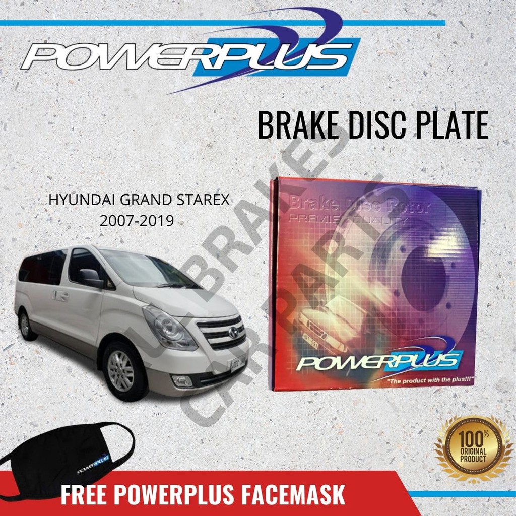 Powerplus Rotor Disc Brake Plate Front for Hyundai GRAND STAREX 2007 ...