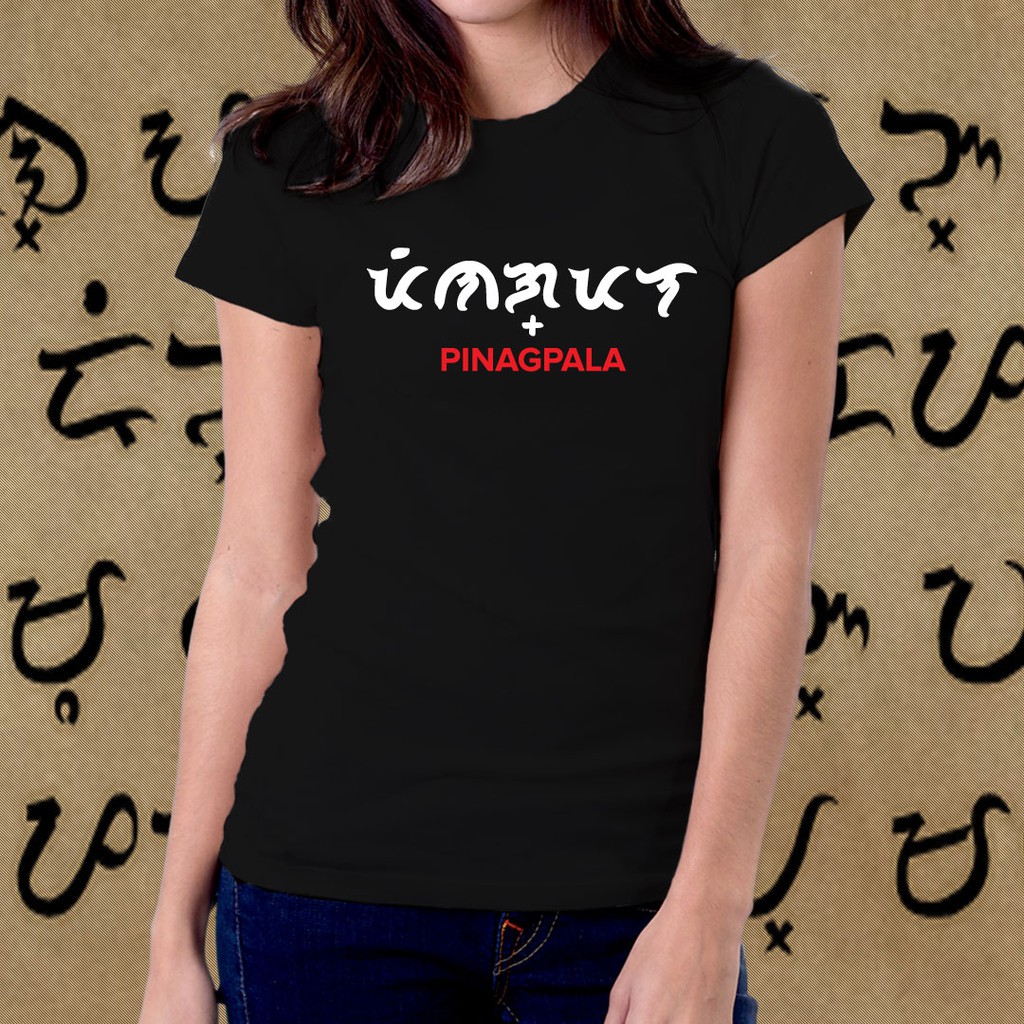 Alibata Baybayin Pinagpala Customize Tshirt for Women 10 Shopee