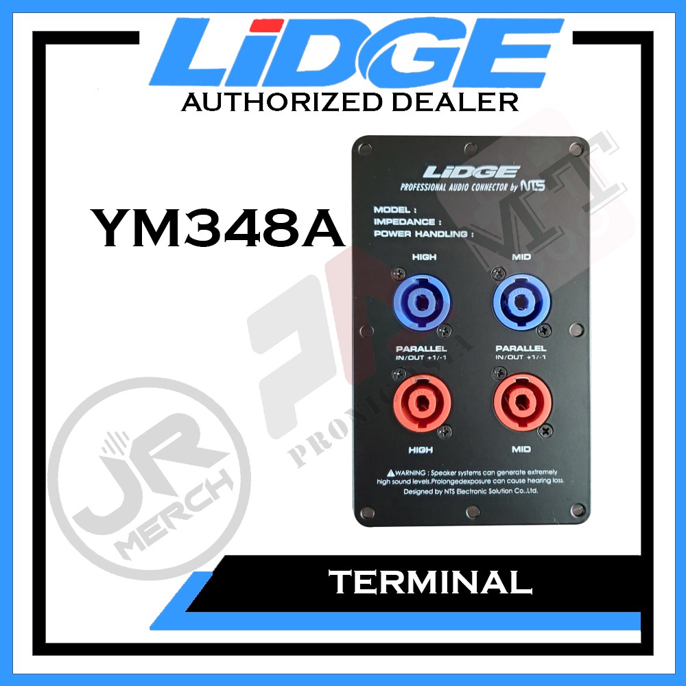 LIDGE 4 Speak On / Speakon with Plate Terminal (YM348A) Audio Connector ...