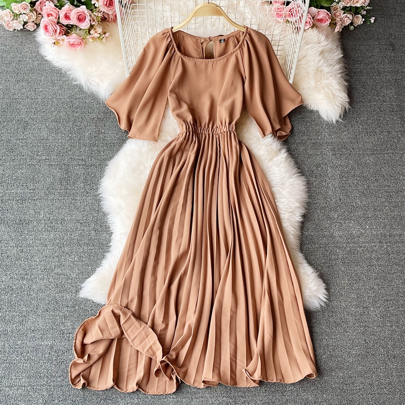 Simple chiffon hot sale dress