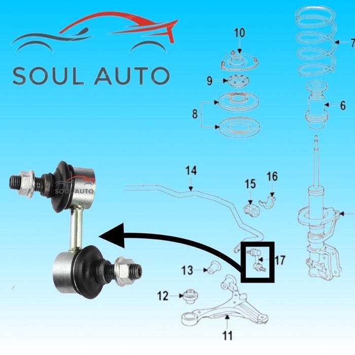 Honda Civic ES S5A CR-V S9A RD5 Stream S7A RN1 RN3 Front Suspension ...