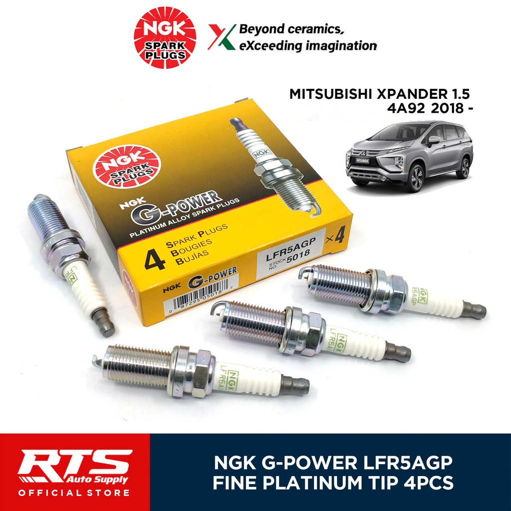 NGK LFR5AGP Platinum Spark Plug For Mitsubishi Xpander 1.5 4A92 4 Pcs