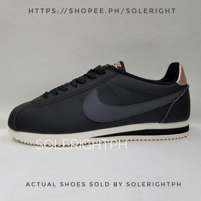 Nike cortez black 2025 and rose gold philippines