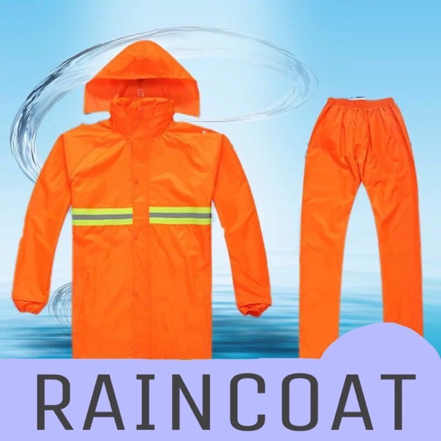 Heavy duty raincoat with hood online