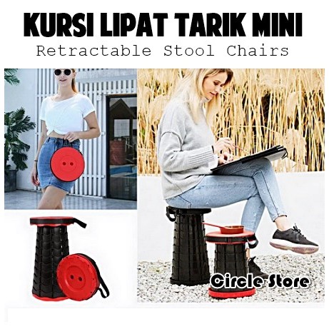 Retractable Stool Chairs / Mini Retractable Folding Chairs Anytime ...