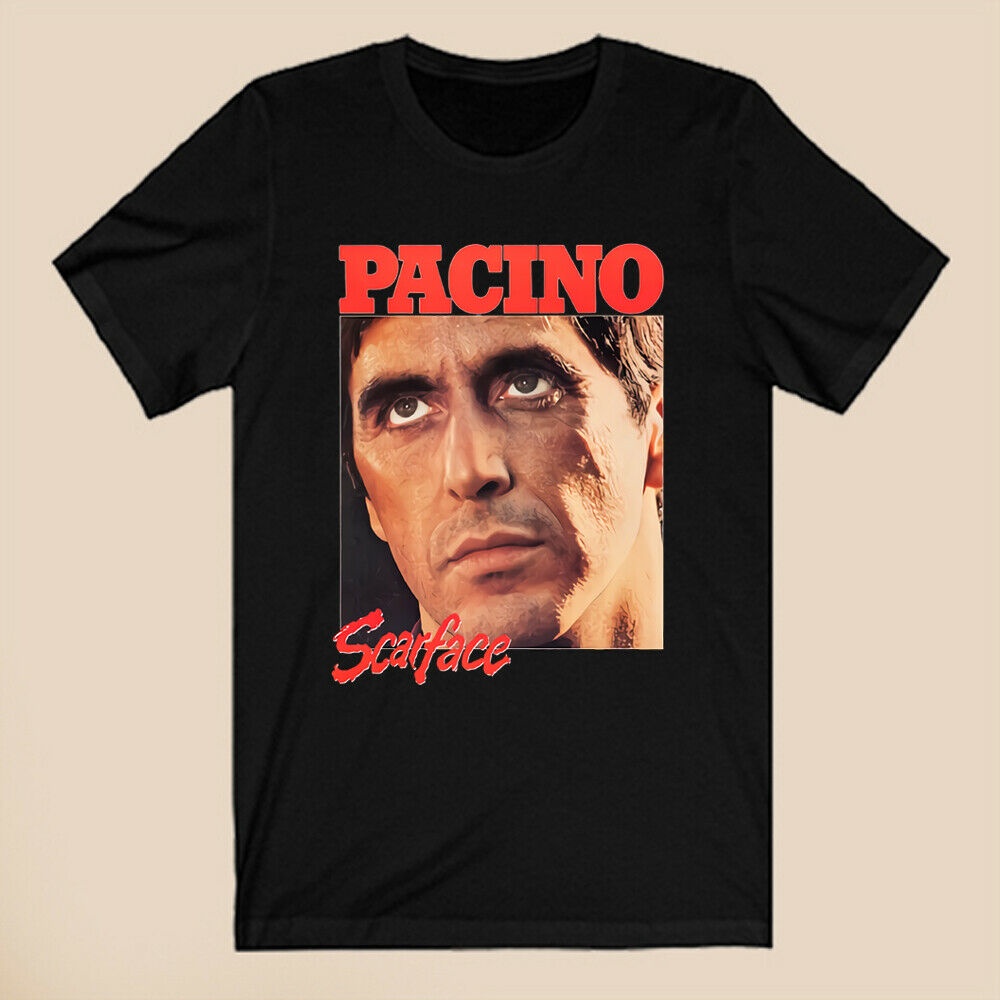 Al Pacino Scarface Tony Montana Men'S Black Tshirt | Shopee Philippines