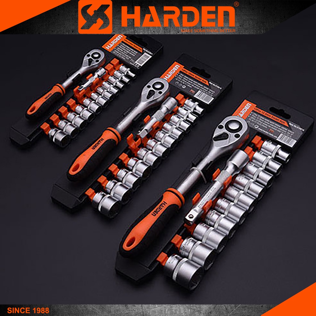 Harden Socket Sets Professional Chrome Vanadium Handle Tool Set ...