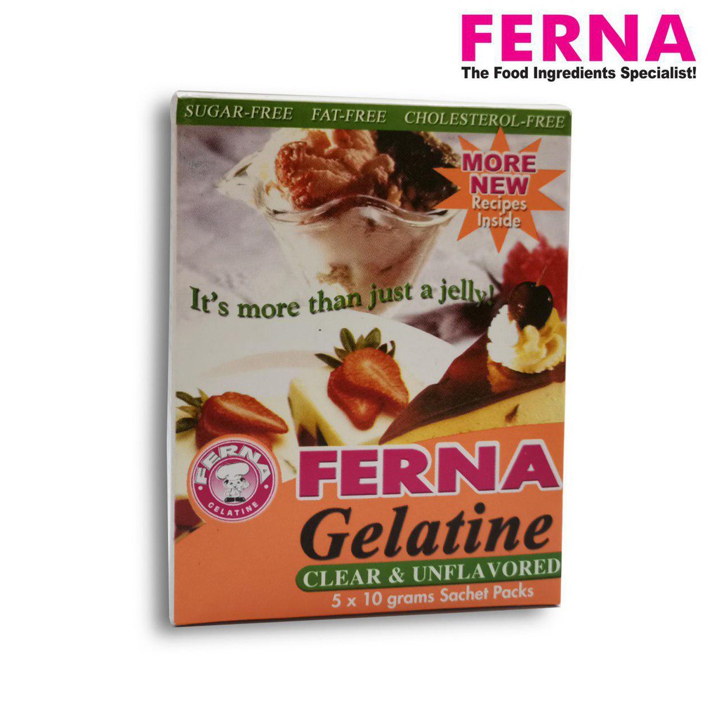 Ferna Unflavored Gelatine per box EXP DEC 12, 2027 | Shopee Philippines