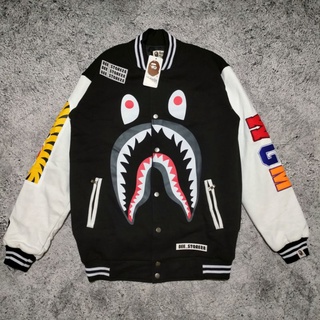 BAPE EMBROIDERED STA STAR PATTERN WOODEN Coat Mlb Jacket Baseball