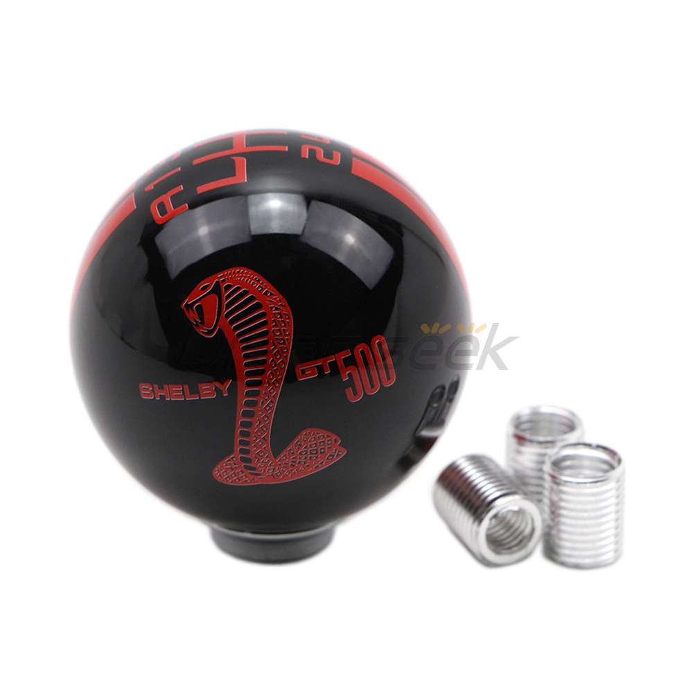 Gear Shift Knob 6 Speed For Ford Mustang Cobra Logo Universal Manual 