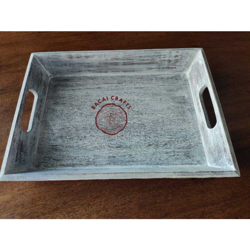 Wooden serving tray Rustic serving tray Shopee Philippines