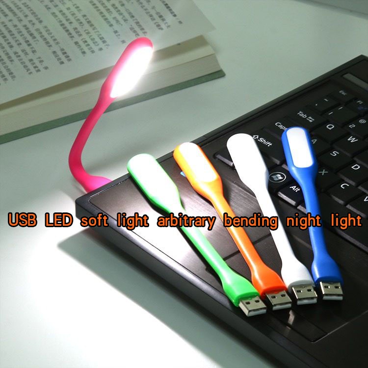 USB LED Soft Light Eye Protection Small Table Lamp Computer Power Bank ...