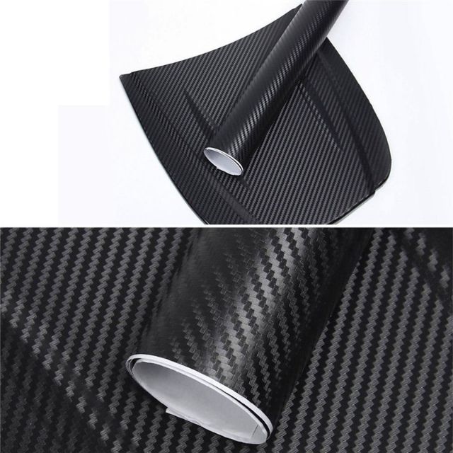 3D Carbon Fiber Vinyl Car Wrap Sheet Roll Film Sticker Decal | Shopee ...