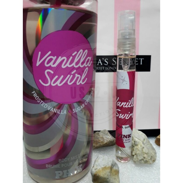 Victorias Secret Pink Vanilla Swirl Body Mist 10ml Shopee Philippines 