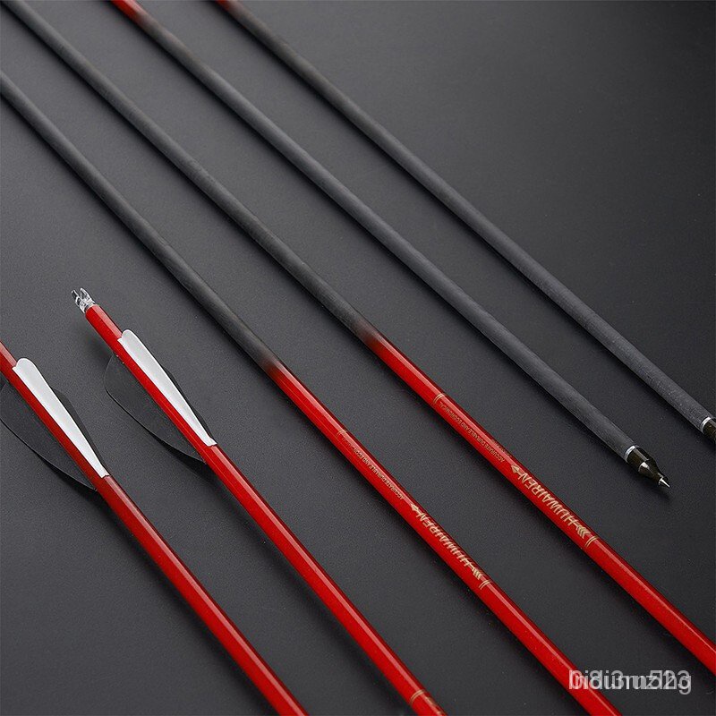 HUWAIREN Pure Carbon Arrow Bow and Arrow Adult Compound Shooting Pulley