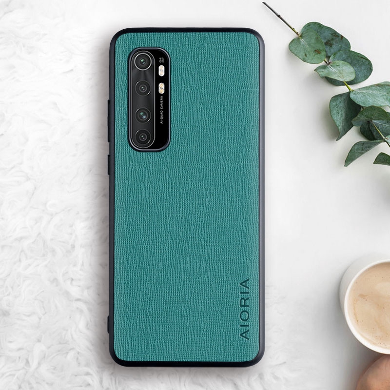 case for Xiaomi Mi Note 10 lite leather skin coque fundas Mi Note 10 lite  covers Soft TPU PC 3in1 material
