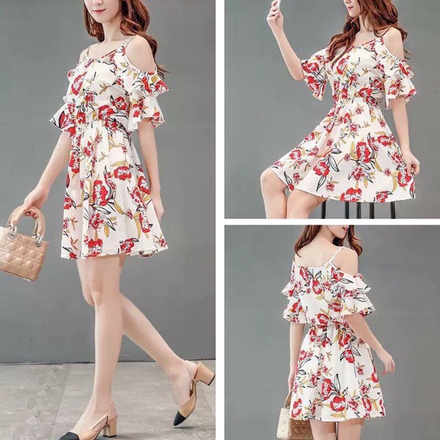 Off shoulder outlet dress shopee