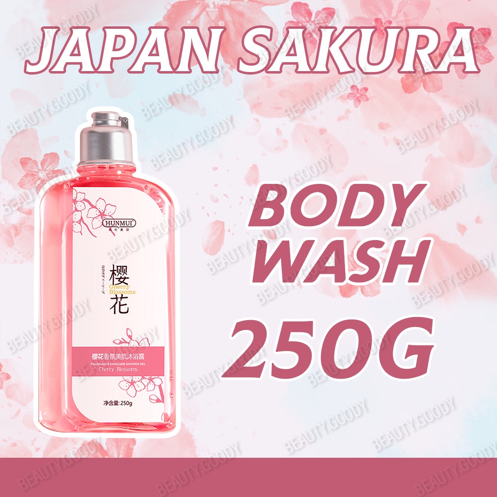 Japan Perfume Sakura Body Wash Whitening Shower Gel Bleaching lotion
